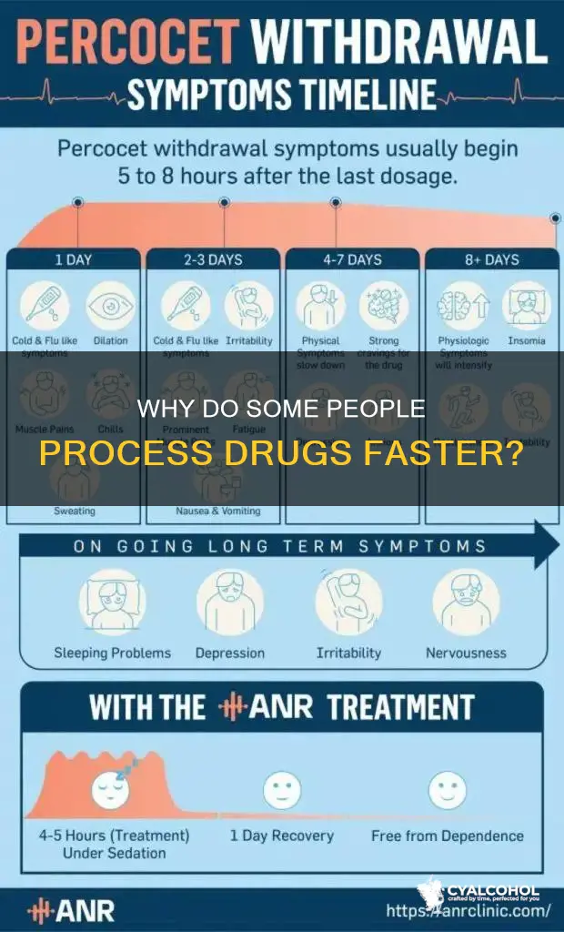 do some people process opiods and alcohol faster than other