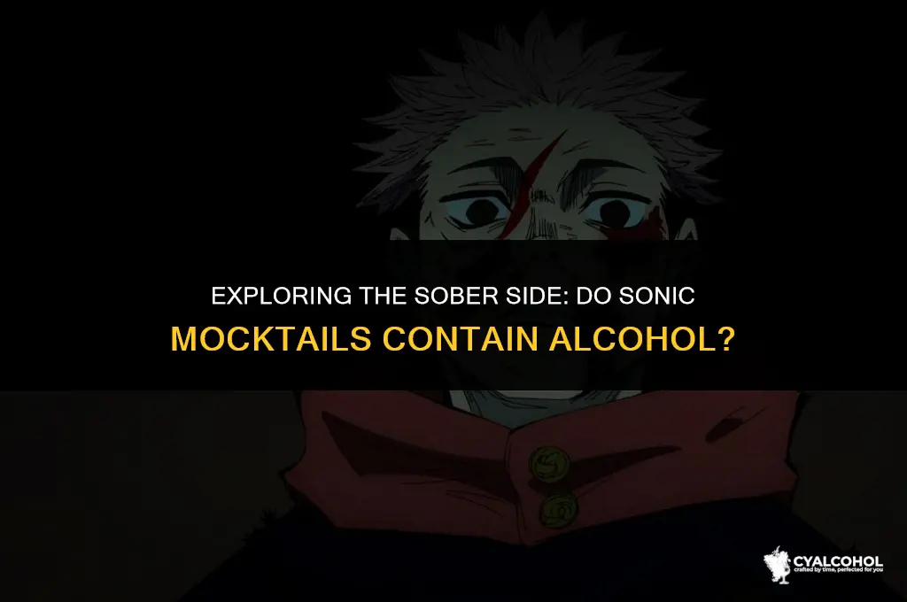 do sonic mocktails have alcohol