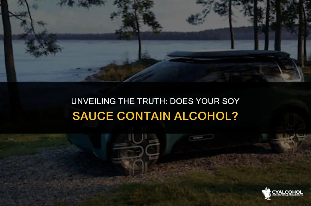 do soy sauce have alcohol