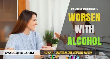 Alcohol's Impact: Can It Worsen Speech Impediments? Exploring the Risks
