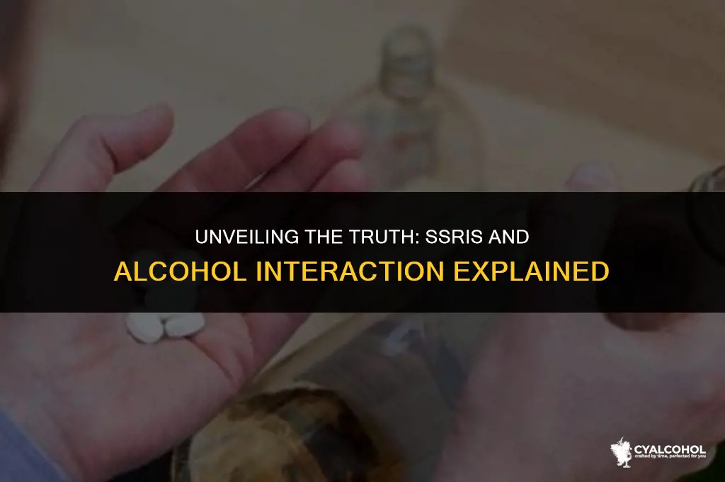 do ssris interact with alcohol
