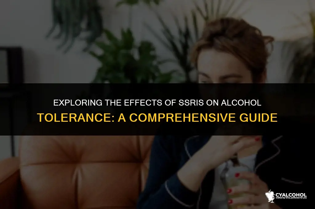 do ssris lower alcohol tolerance