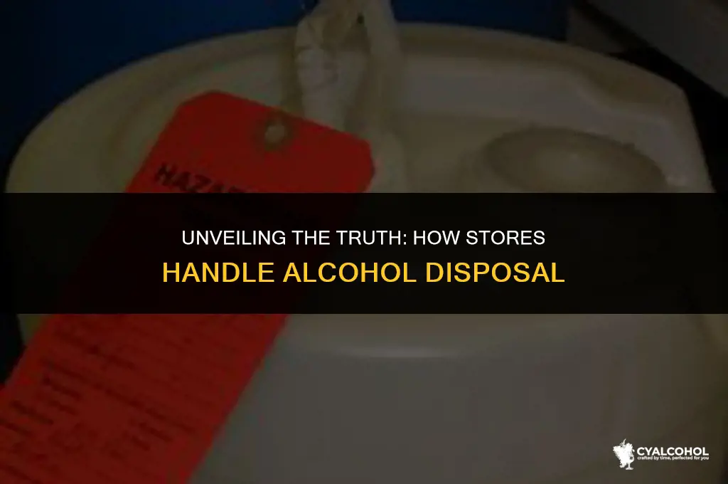do stores dispose of alcohol