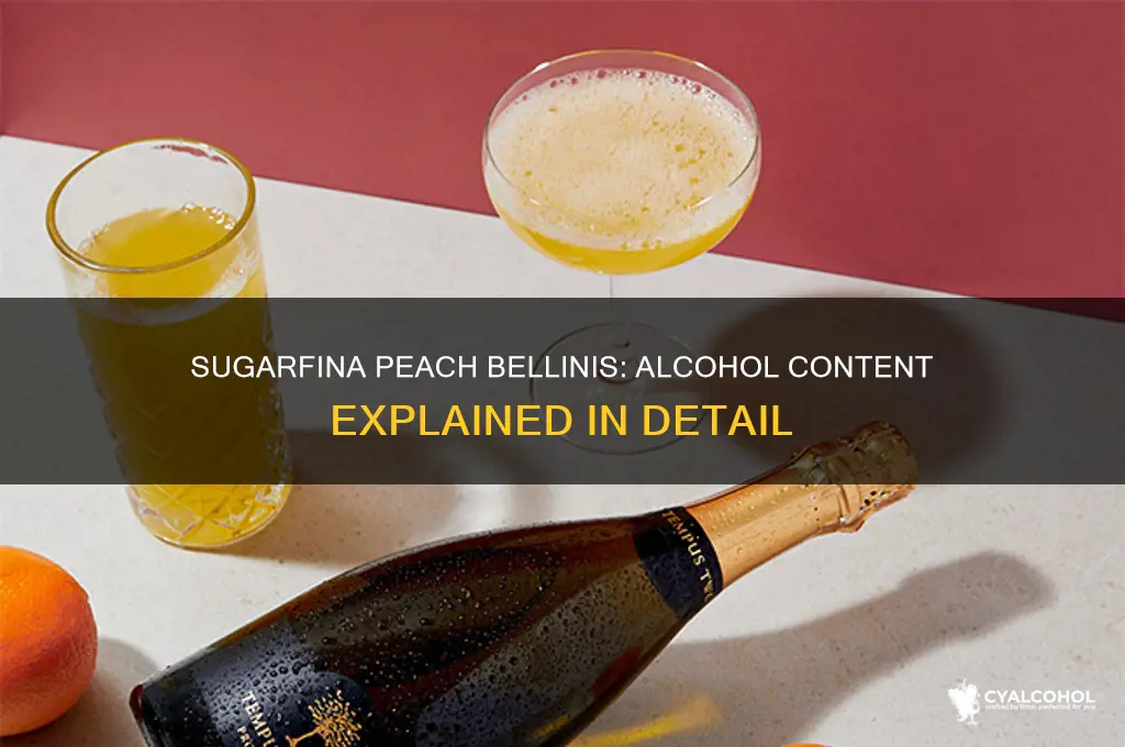 do sugarfina peach bellinis have alcohol