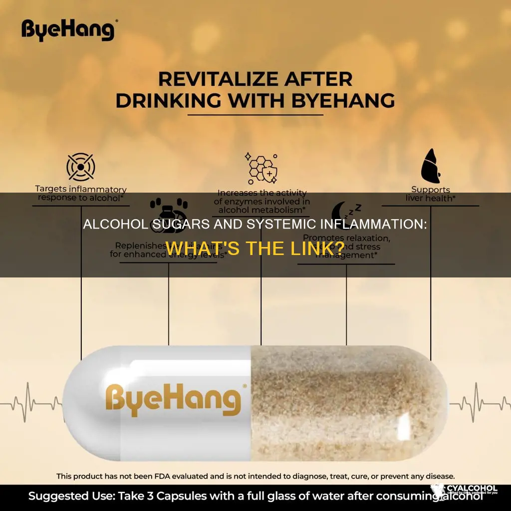 do sugars from alcohol increase systemic inflammatory response syndrome