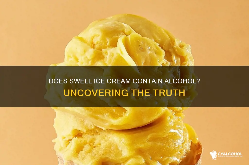 do swell ice cream have alcohol