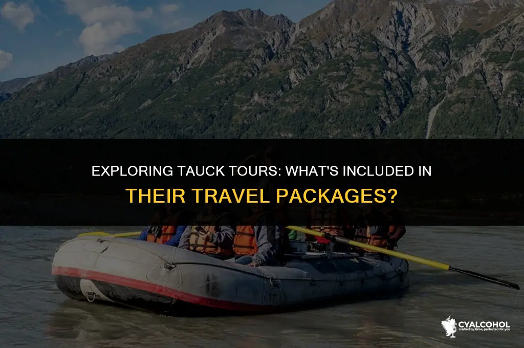 do tauck tours include alcohol