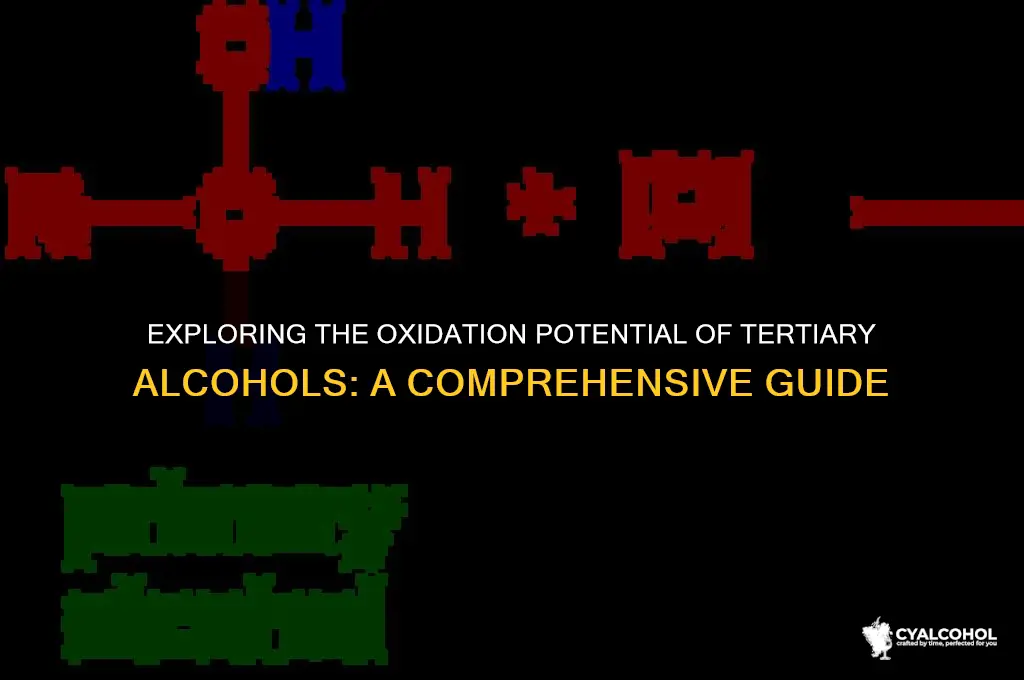do tertiary alcohols undergo oxidation