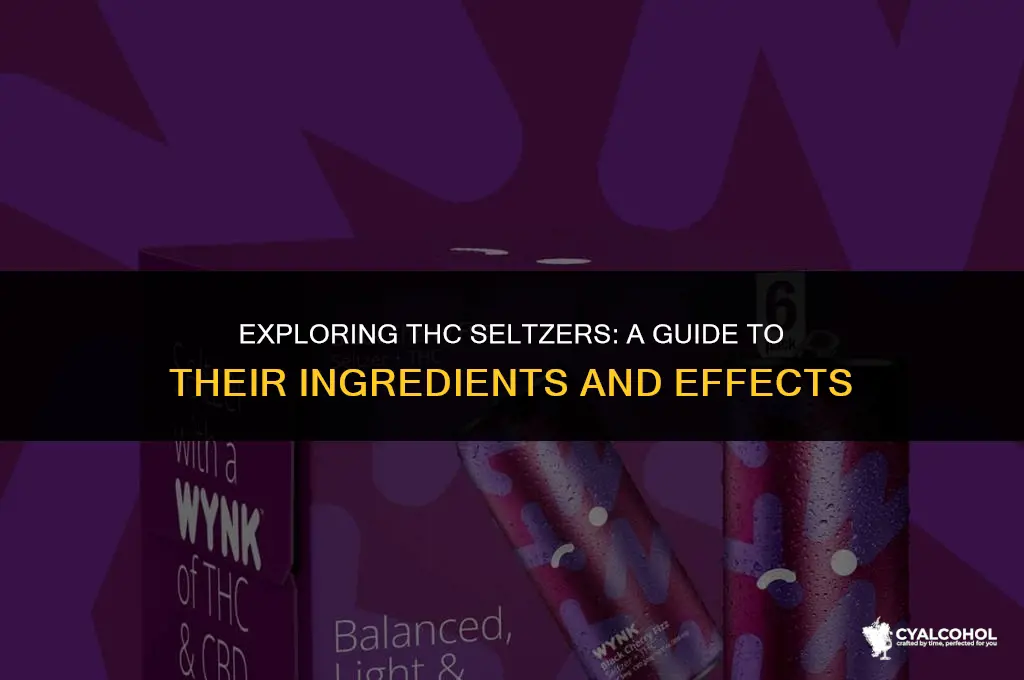 do thc seltzers have alcohol