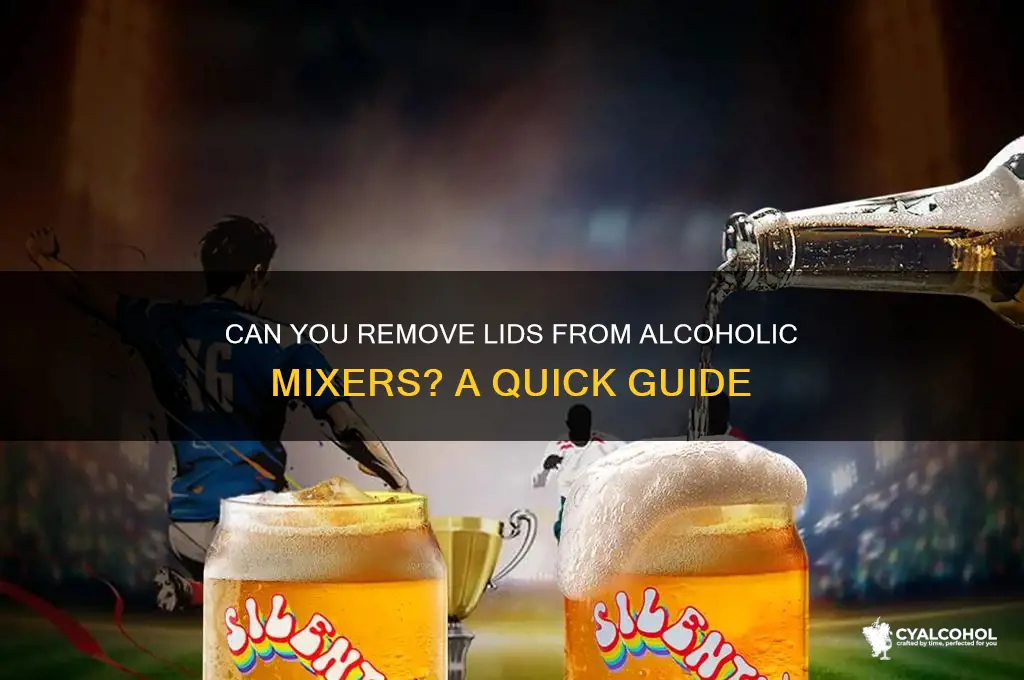 do the lids on alcoholic mixers come off