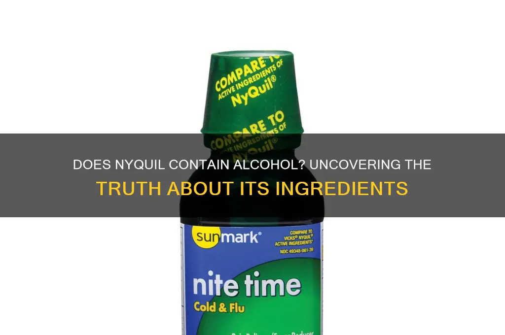 do the nyquil pills have alcohol