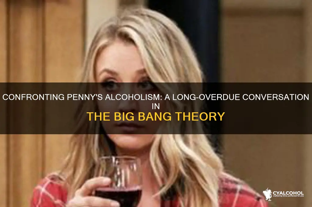 do they ever confront pennys alcoholism