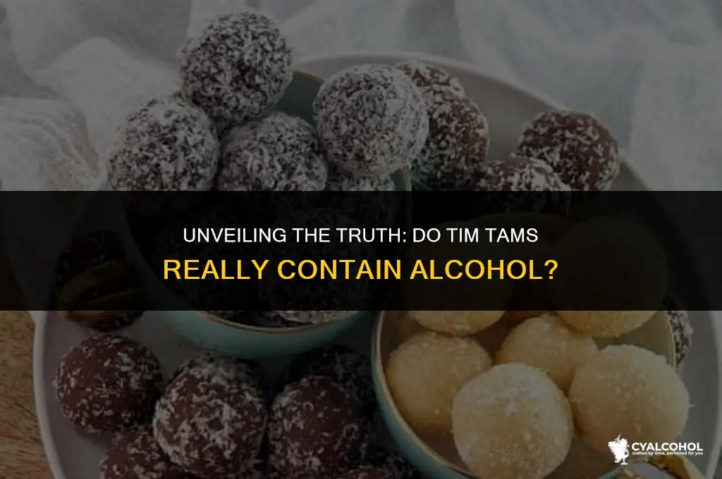 do tim tams have alcohol