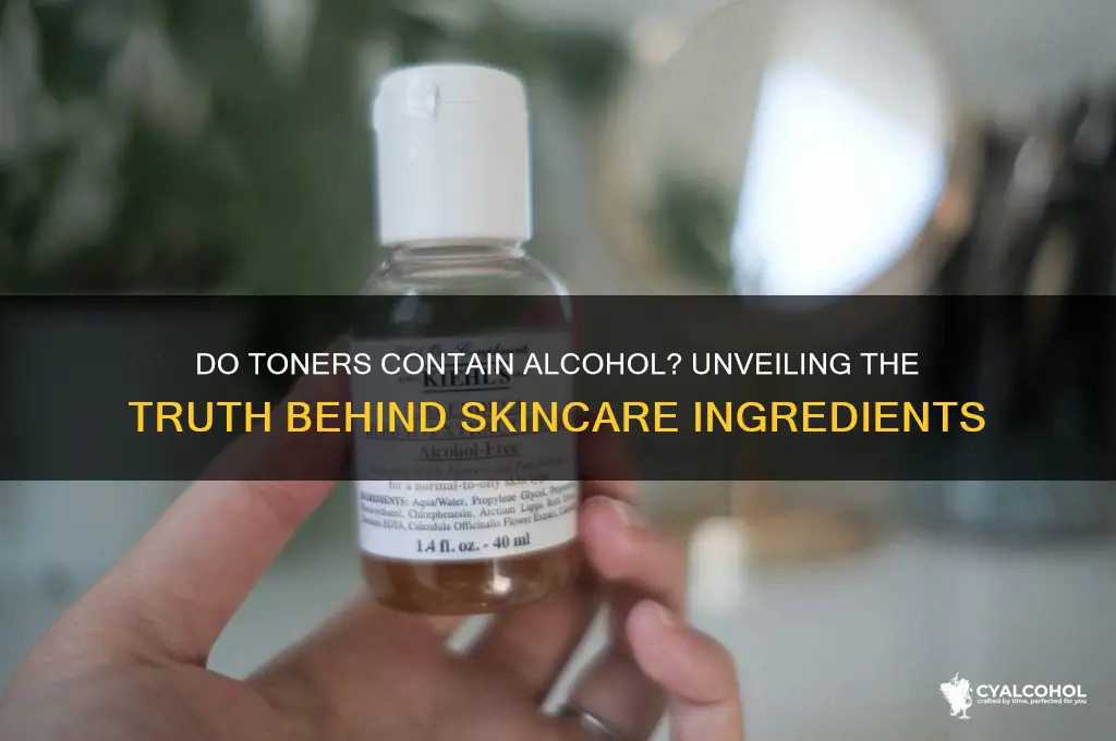 do toners have alcohol