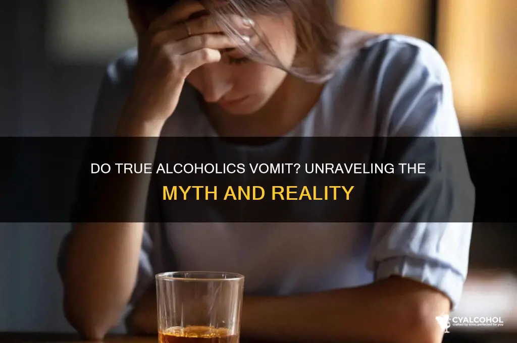 do true alcoholics bomit