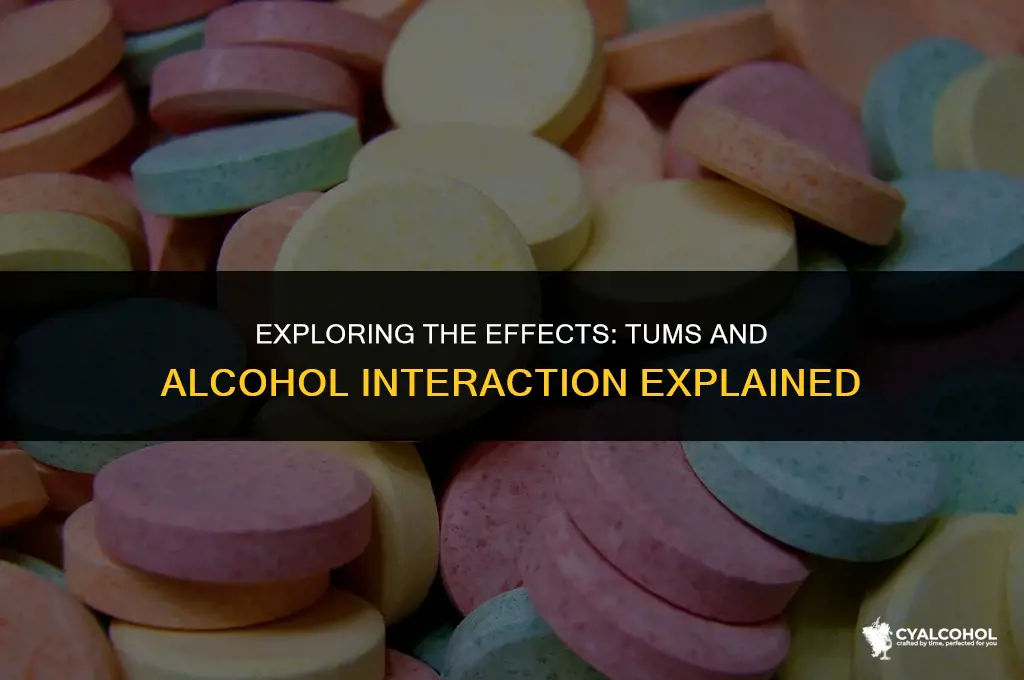 do tums interact with alcohol