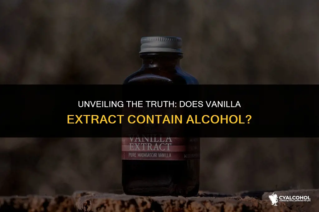 do vanilla extract have alcohol