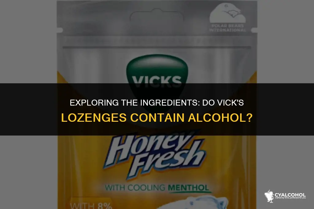 do vick lossanges have alcohol