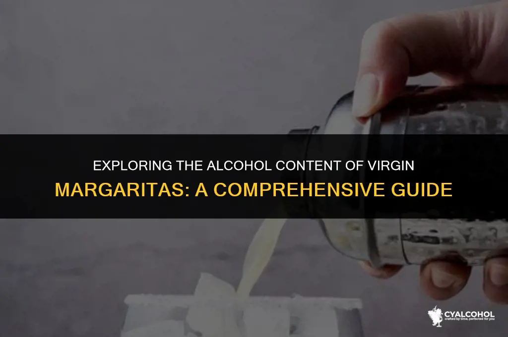 do virgin margaritas have alcohol