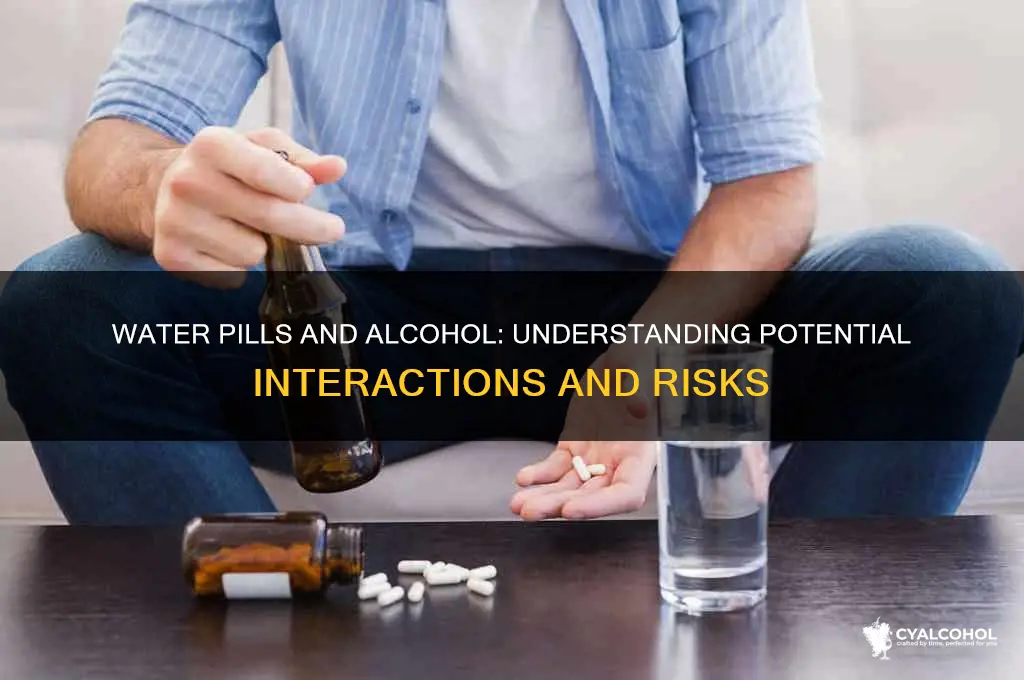 do water pills interact with alcohol