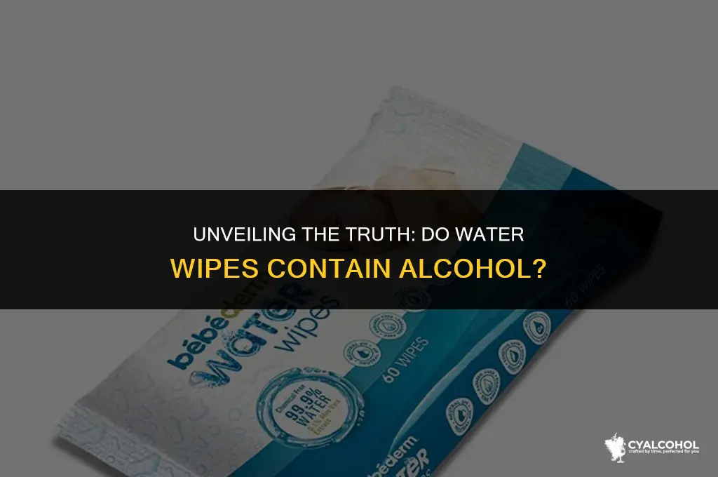 do water wipes have alcohol