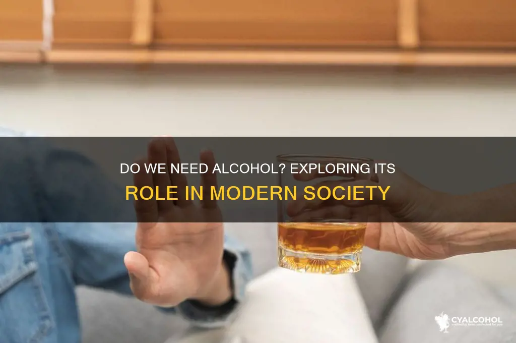 do we need alcohol