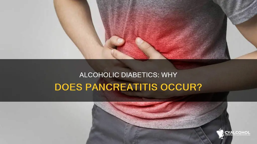 do we see pancreatitis in alcoholic diabetics due to compensation