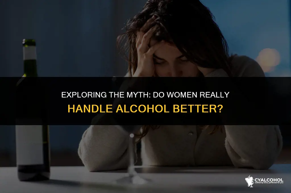 do women handle alcohol better