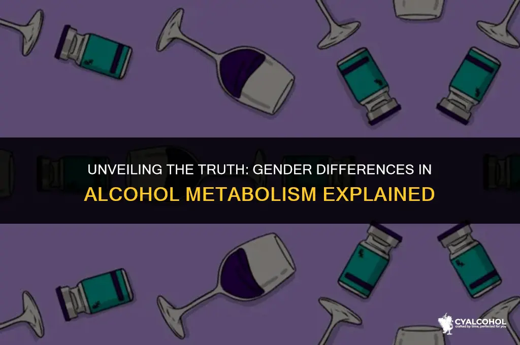 do women metabolize alcohol differently