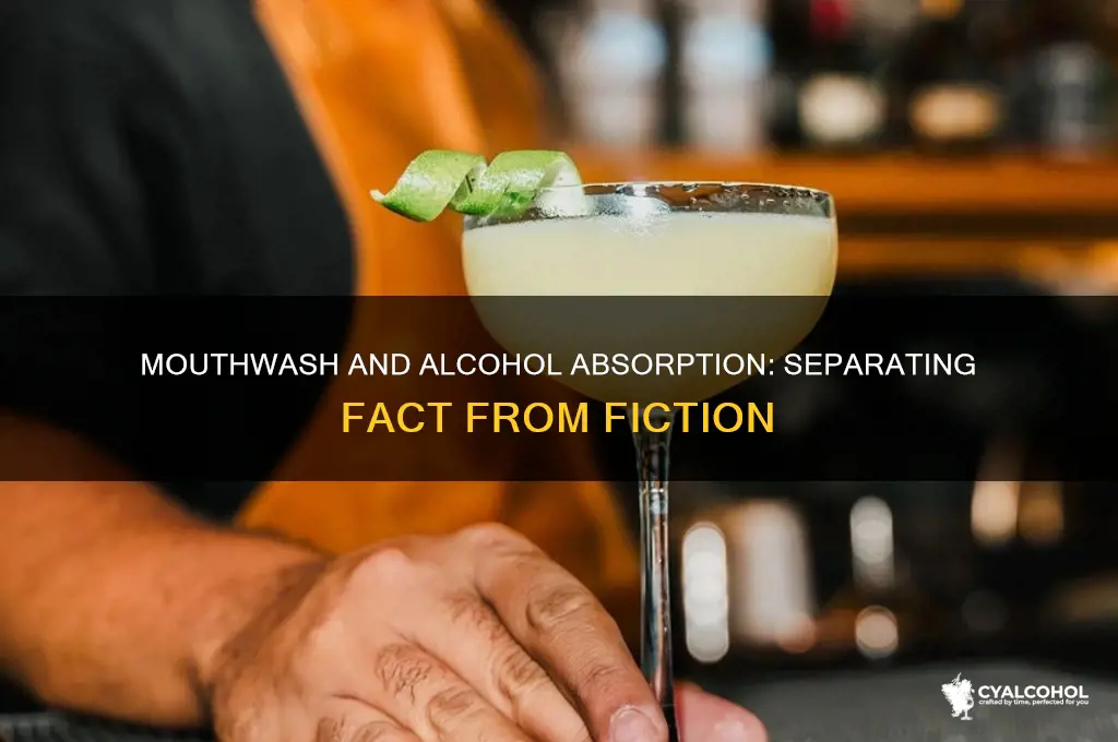 do you absorb alcohol in mothwash