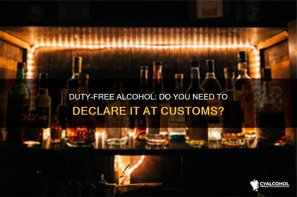 do you have to check duty free alcohol