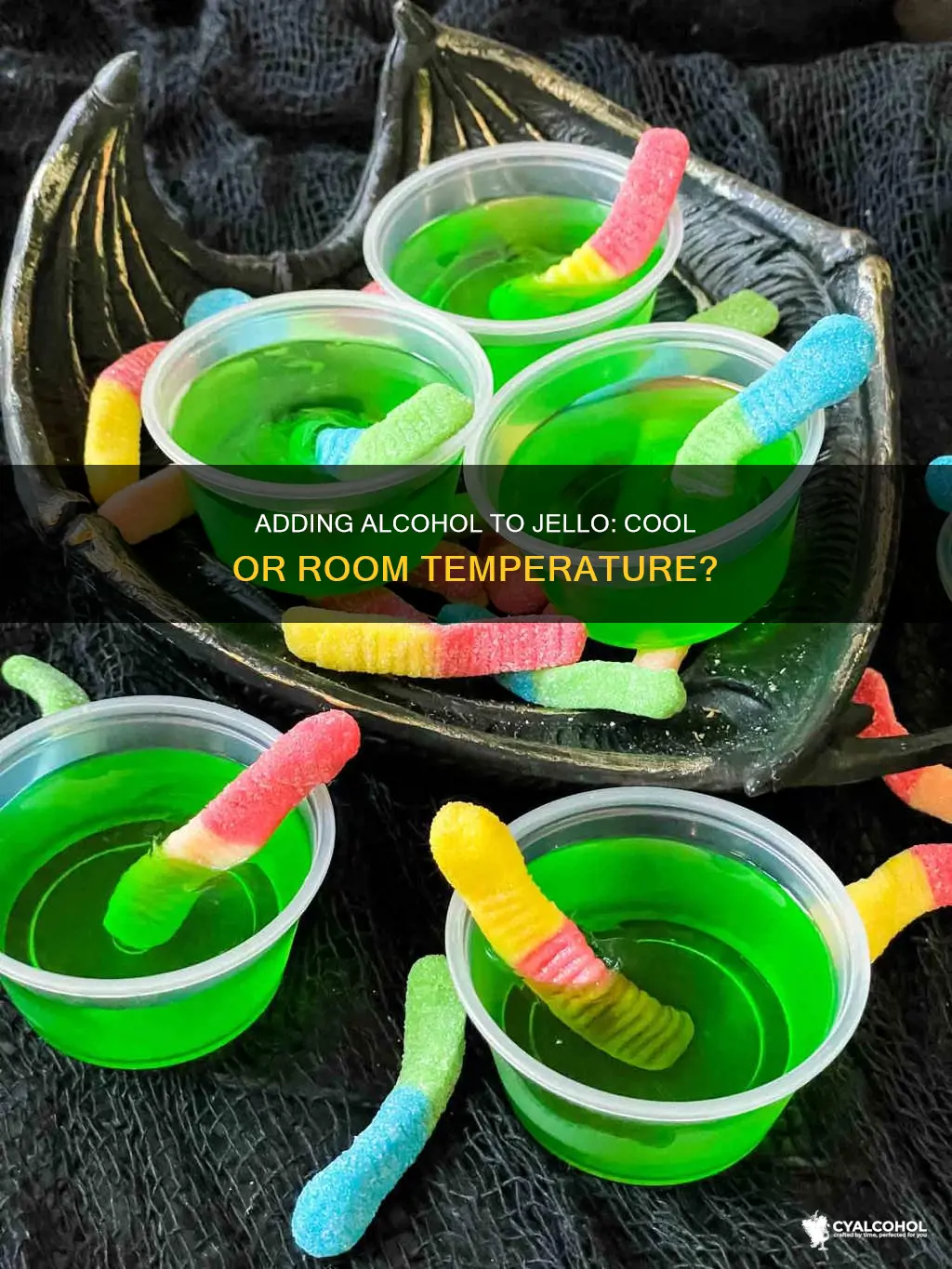 do you have to let jello cool before adding alcohol