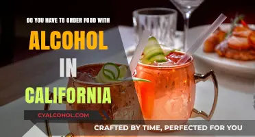 California's Alcohol and Food Ordering Laws Explained