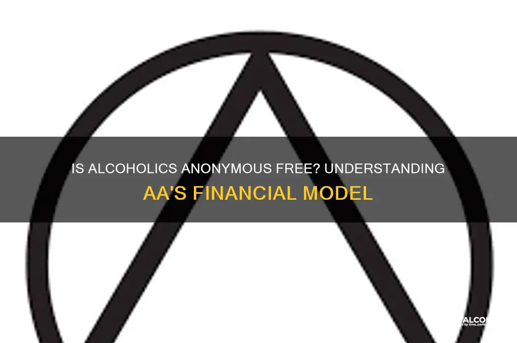 do you have to pay for alcoholics anonymous
