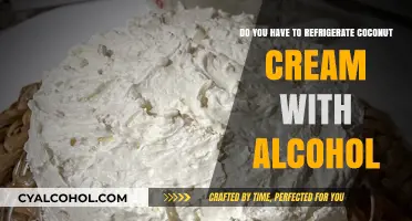 Coconut Cream Storage: Alcohol's Impact