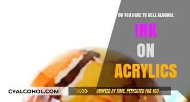 Sealing Alcohol Ink on Acrylics: A Necessary Step?