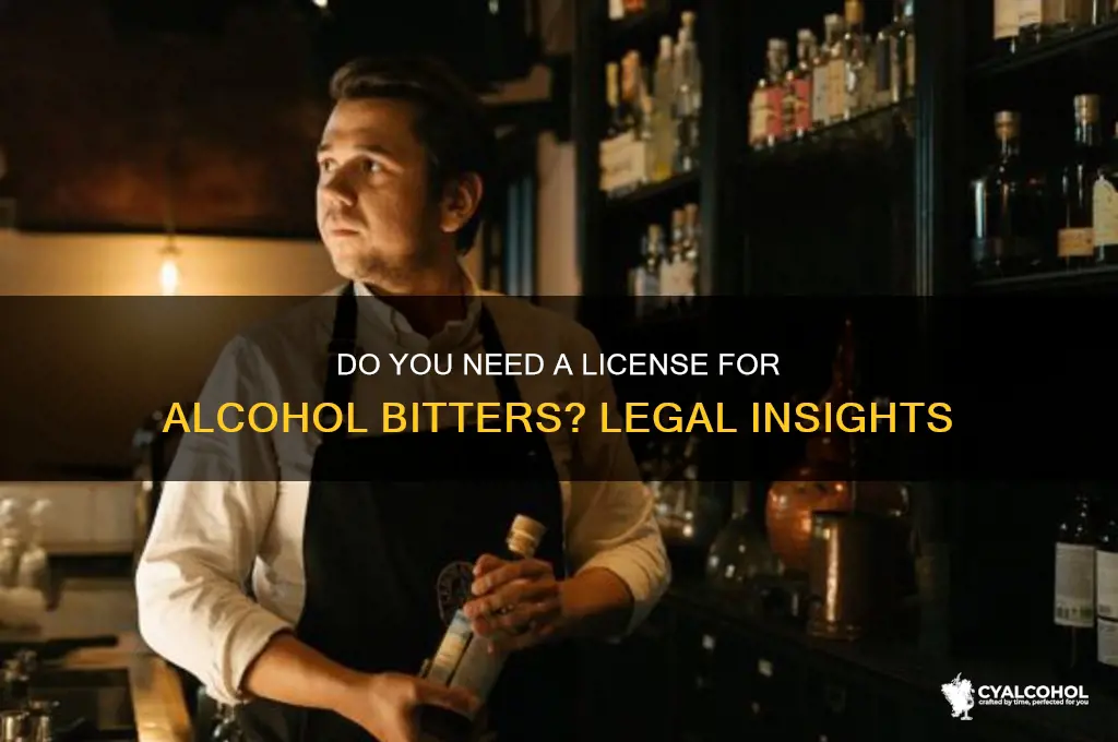 do you need a license for alcohol bitters