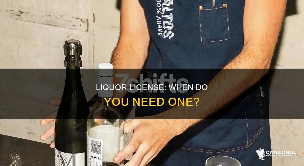 do you need a liquor license to give out alcohol