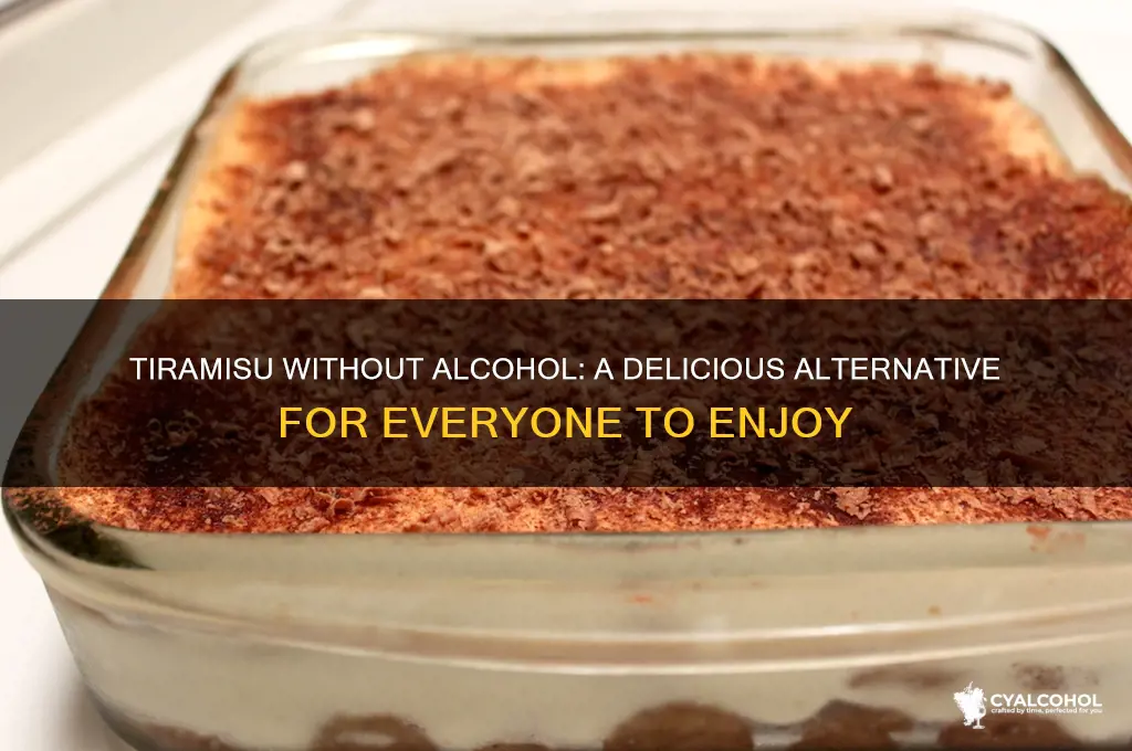 do you need alcohol for tiramisu