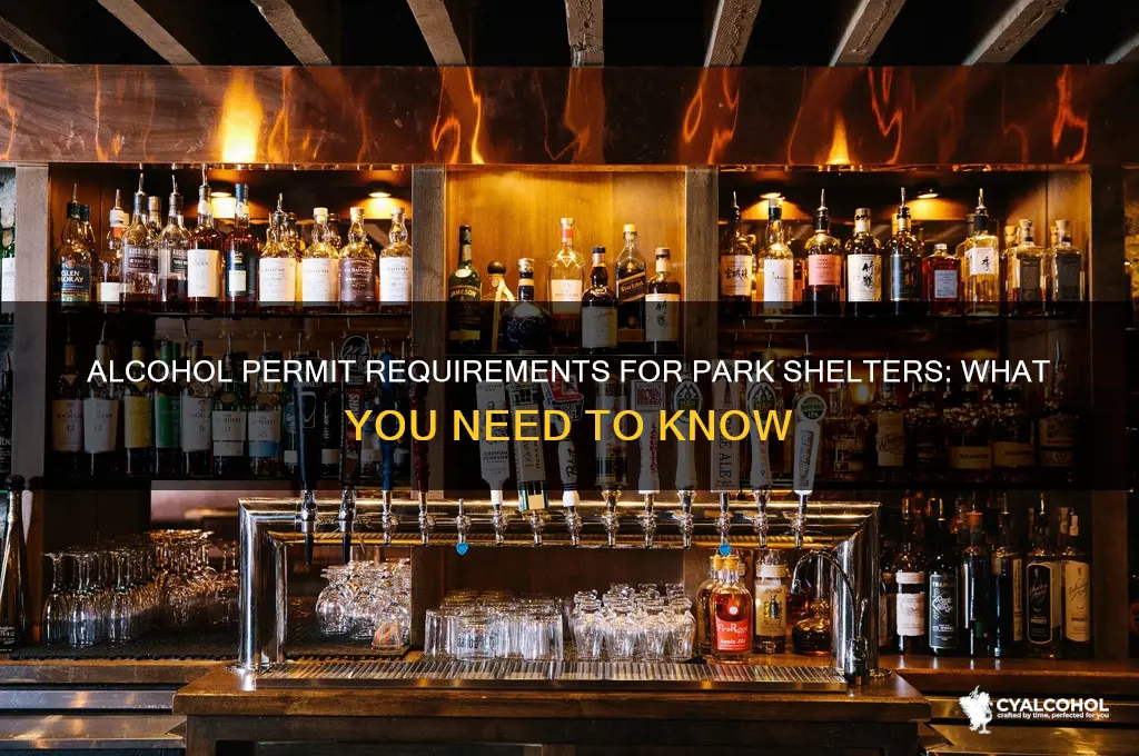 do you need alcohol permit for park shelters