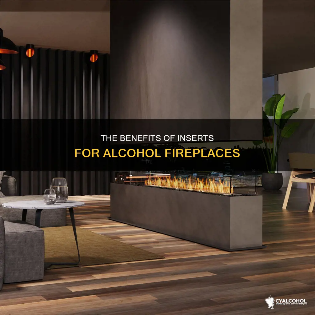 do you need an insert for an alcohol fireplace