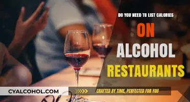 Calories on Alcohol Menus: What's the Deal?