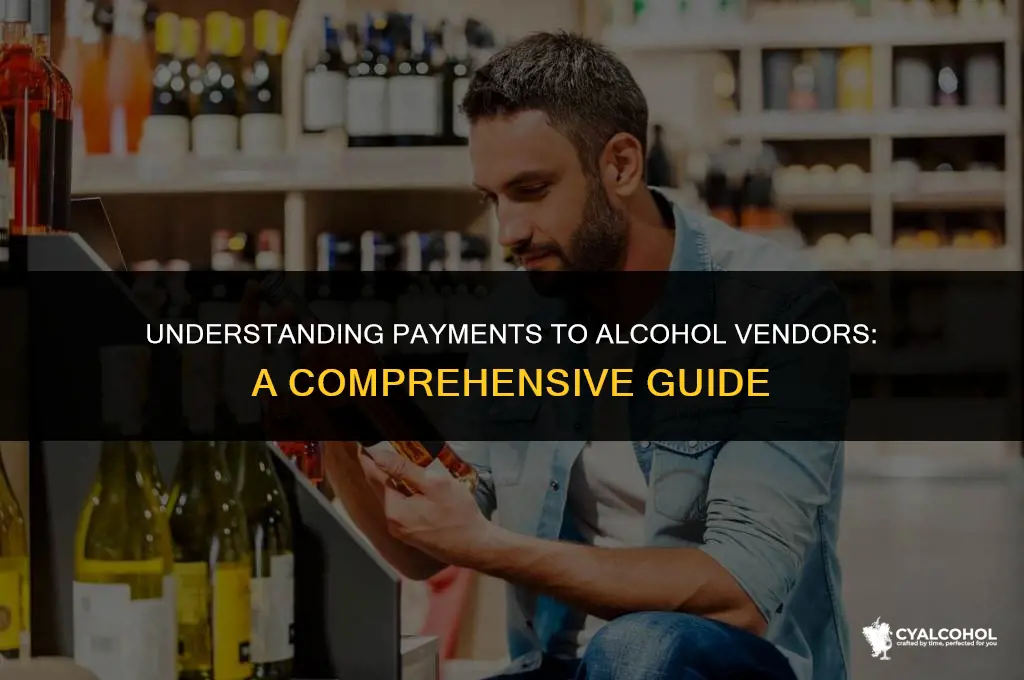 do you pay alcohol vendors