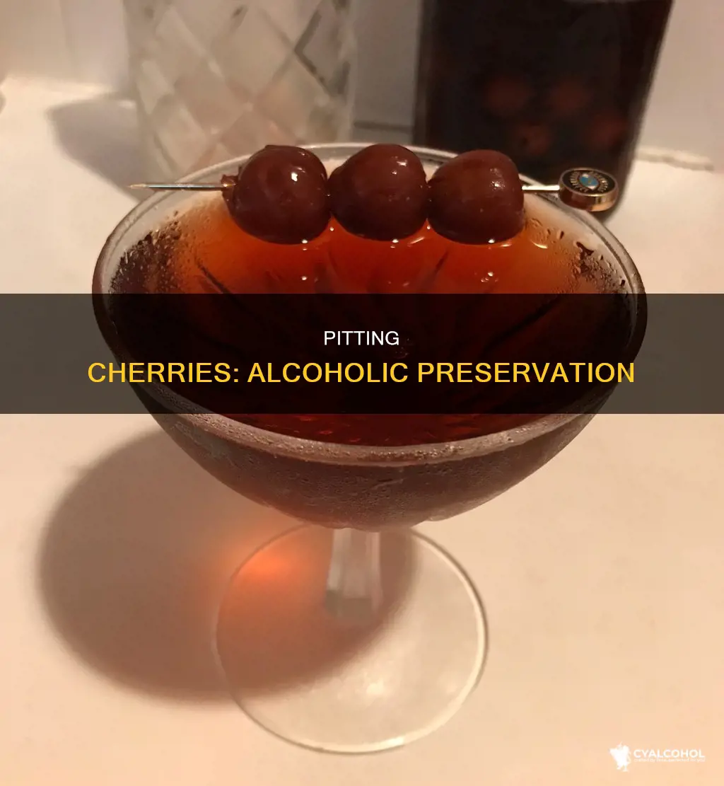 do you pit cherries before putting them in alcohol