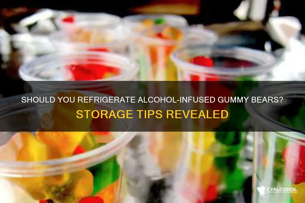 do you refrigerate alcohol gummy bears