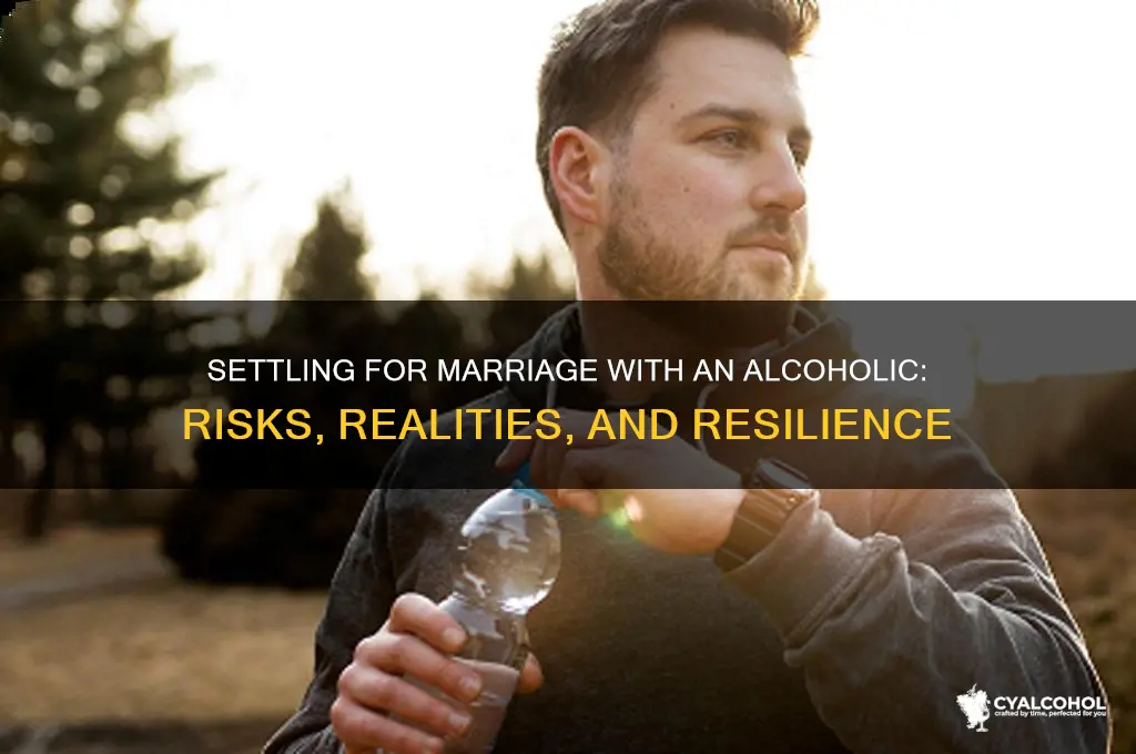 do you settle for marriage to an alcoholic