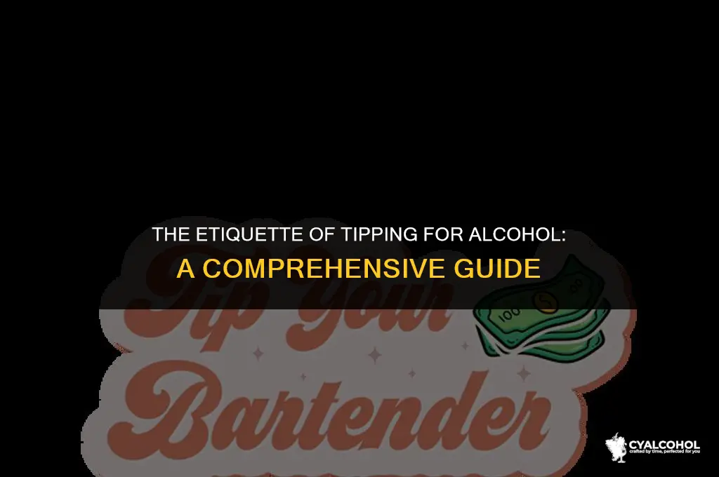 do you tip for alcohol
