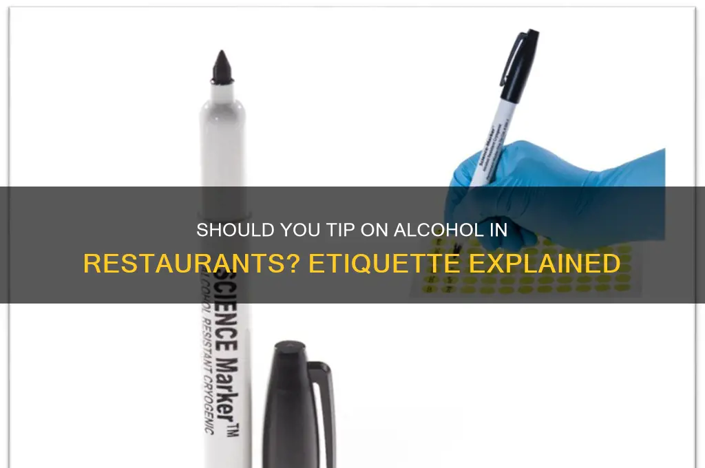 do you tip on alcohol in a restaurant
