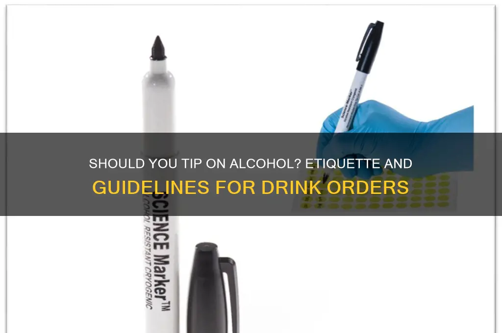do you tip on alcohol