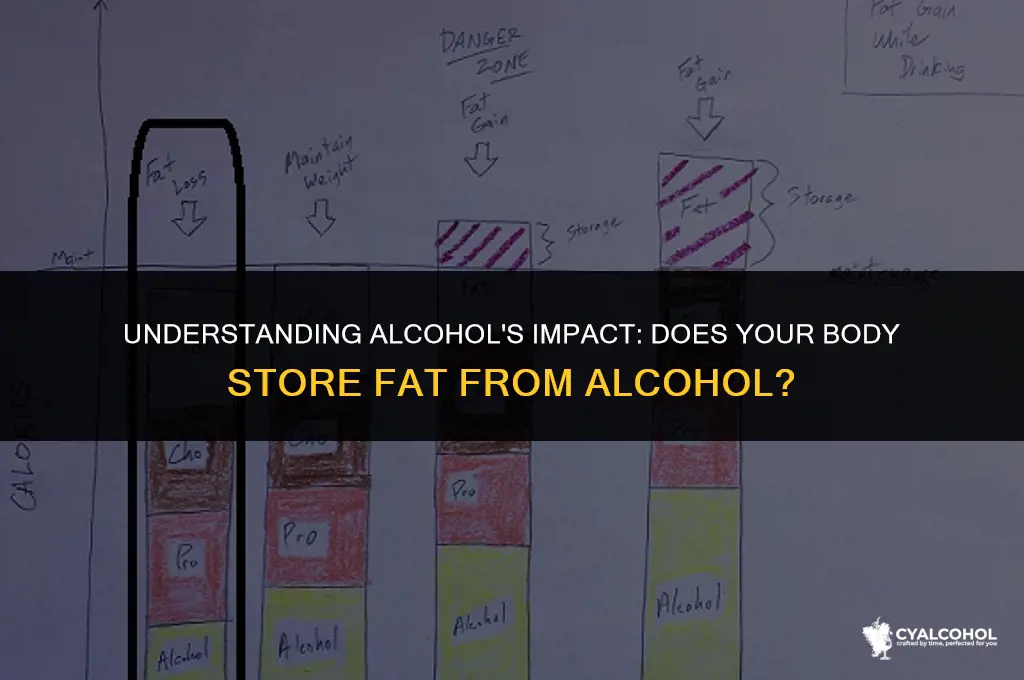 do youbstore fat from alcohol